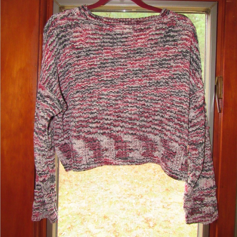 Multicolor Cropped Sweater - Picture 2 of 4